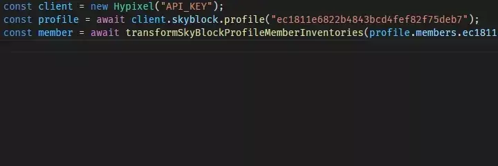 Type hinting example